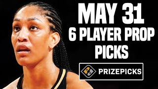 WNBA PRIZEPICKS TODAY | 6 BEST PROP PICKS | FRIDAY | 5/31/2024 | BEST PROPS | NBA BETTING |