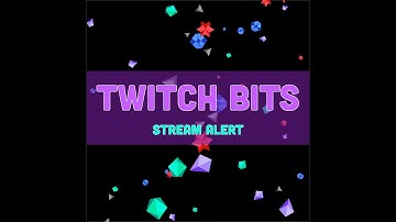 Twitch Cheer Stream Alert Preview - Full Screen Animated Overlay with Transparent Background