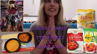 MAKING CHEESE RAMEN & TTEOKBOKKI | ANIME TALK (JOJO’s Bizarre Adventure)