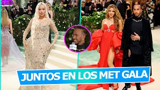 Shakira juntos a Lewis Hamilton en los Met Gala 2024. Shakira y Karol G sorprenden a todos.