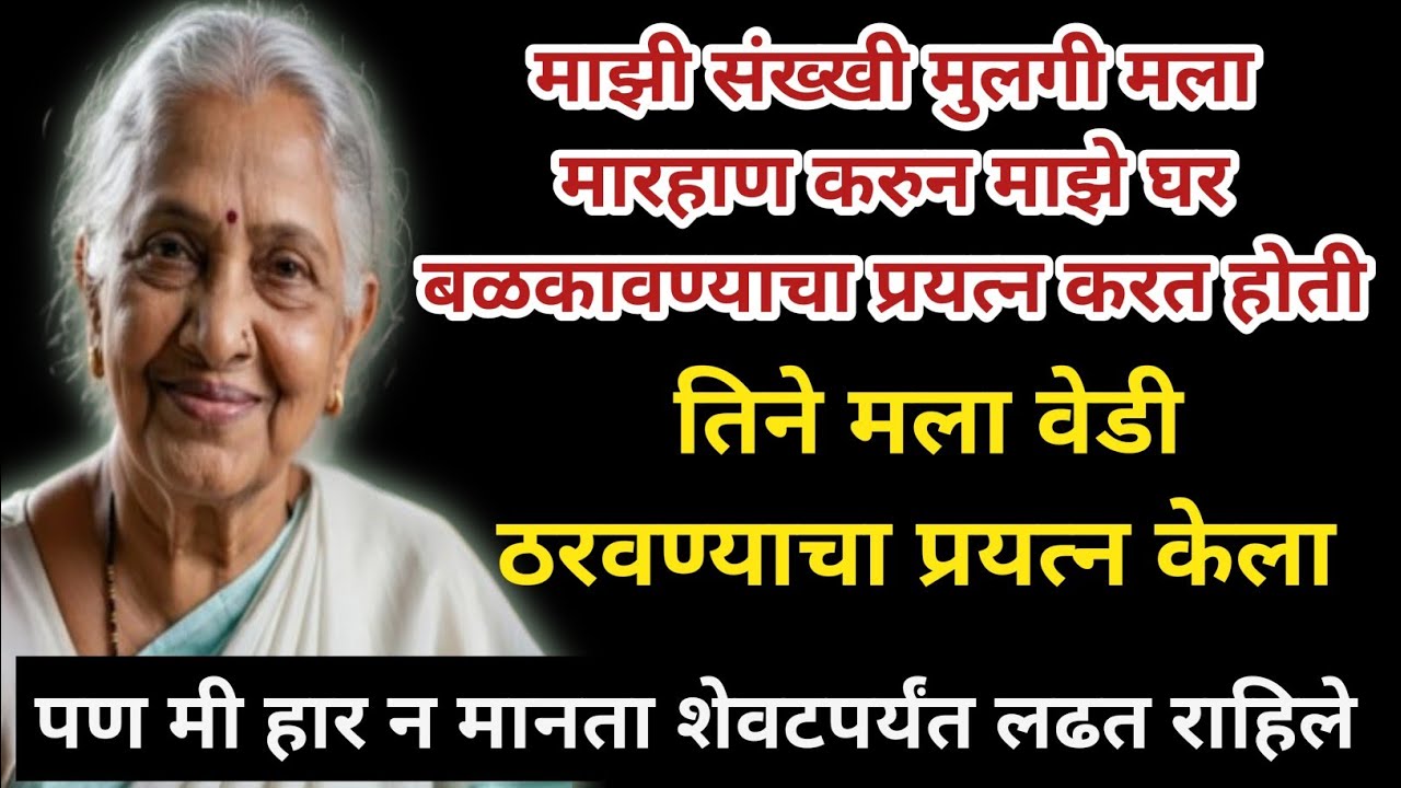 माझी संख्खी मुलगी मला मारहाण करुन माझे घर बळकावण्याचा प्रयत्न करत/तिने मला वेडी ठरवण्याचा प्रयत्न..