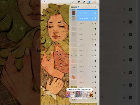 A quick guide using the Coloring Pencil Set #procreatebrush #procreate #procreatetexture