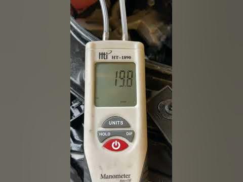Manual differential pressure reading of DPF - YouTube