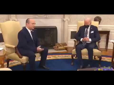 Biden dorme in diretta tv mentre sta parlando con il primo ministro di Israele