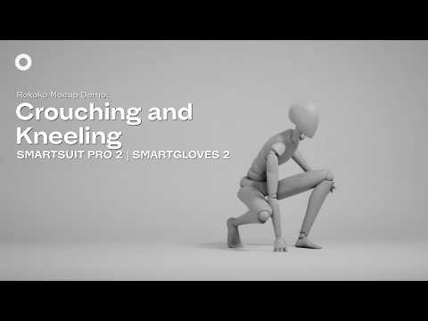 Rokoko Mocap Demo: Crouching and Kneeling | Smartsuit Pro 2, Smartgloves II | #Rokoko #Tutorial