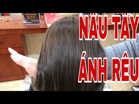 Chia Sẽ Nhuộm Màu Nâu Tây Ánh Rêu - Tóc Đen Khó Lên Màu