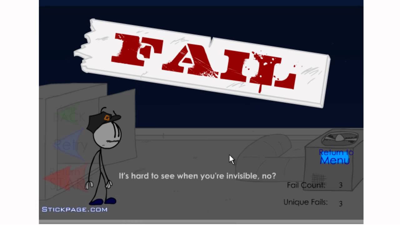 Fail count. Stickpage Henry Stickman. Steal the Diamond игра. Fail Henry Stickman. Stickman the Diamond games.