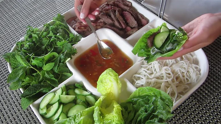 How to make PUN SEEN | Beef Lettuce Wraps | House of X Tia | #laofood #laos