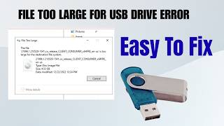 Fix “File Too Large for USB Flash Drive” Error (FAT32) | Easy Method 2026