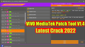 VIVO MediaTek Patch V1.4 Crack 2022 🔥🔥 Auth Bypass | Remove MiCloud | Samsung FRP | Factory Reset