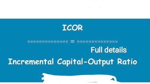 Capital  output   ratio