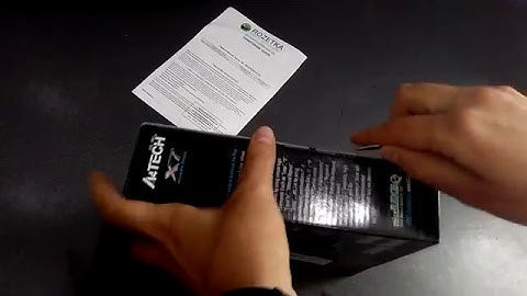 Распаковка Мыши A4Tech X-710BК Oscar Mouse USB Black из Rozetka.com.ua