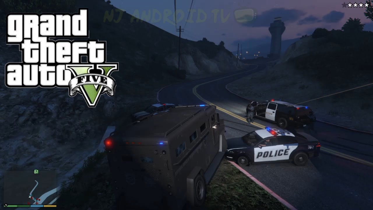 Stealing Police Riot in Police Chase - Grand Theft Auto V - YouTube