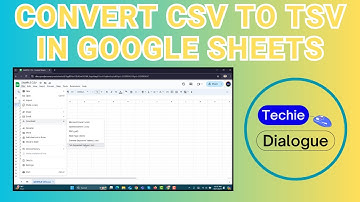 How to Convert CSV to TSV in Google Sheets