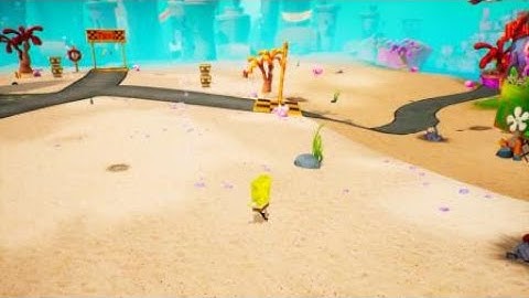 SpongeBob SquarePants: BBB gameplay (going out of bound)