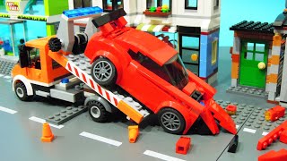 Towing a vehicle - Lego StopMotion