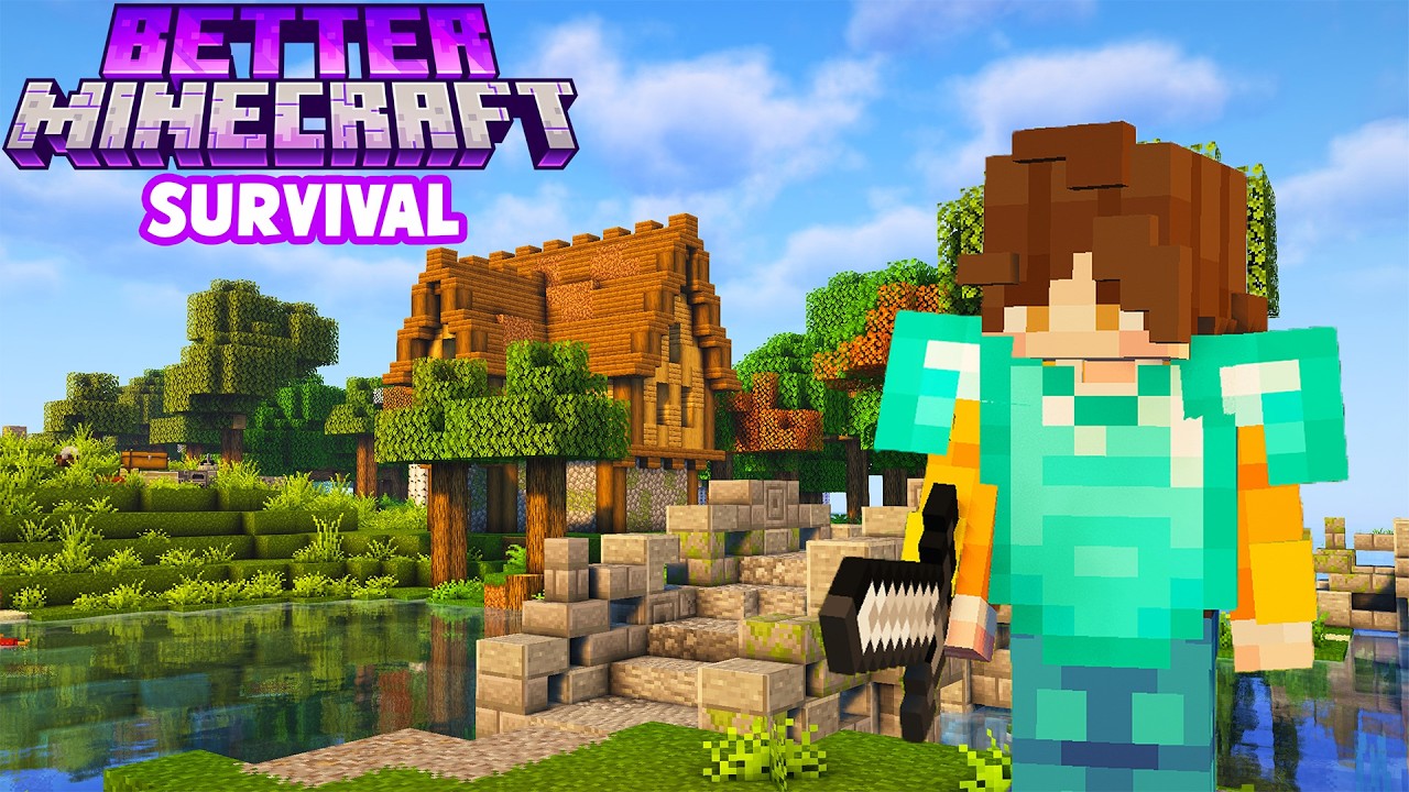Starting my cozy forever world in Better Minecraft! - YouTube