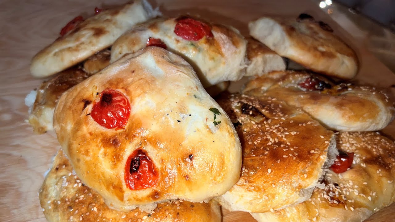 Calzoni al forno ripieni 🐟🍅🥒