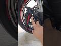 KALIPER BREMBO 4 PISTON MONOBLOK BLACK RED LOGO ORIGINAL ITALY #zx25r #ninjarr #twostroke