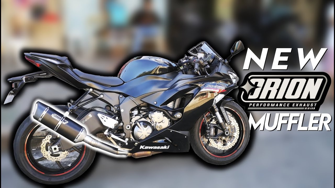 Orion Exhaust Muffler for Kawasaki Ninja ZX6R - YouTube