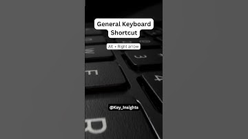 Alt + Right arrow - Keyboard Shortcut