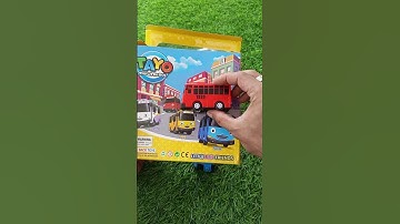 Unboxing and Testing Bus Tayo The Little Bus Friends Diecast No Talking With Natural Sound Water