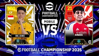 Mobile Quarter Finals | ONIC_Dennis against Tienes | eFootball™ CHAMPIONSHIP 2025 WORLD FINALS !!