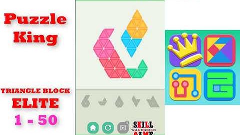 Puzzle King | Triangle Block | ELITE | Level 1-1 to 1-50 | Walkthrough