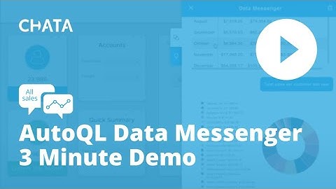 AutoQL Data Messenger Demo