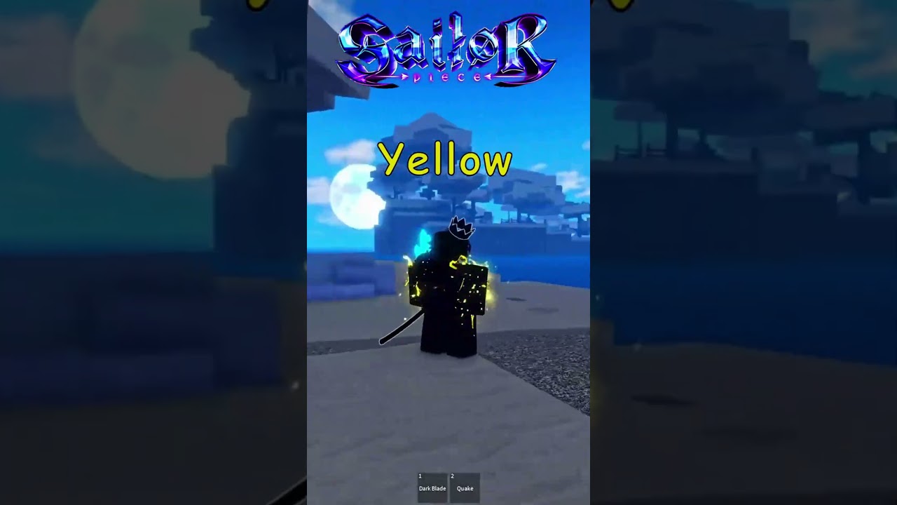 ALL Haki Colors Showcase in Sailor Piece 🌈 (Rare Rainbow?!) #shorts #roblox #sailorpiece