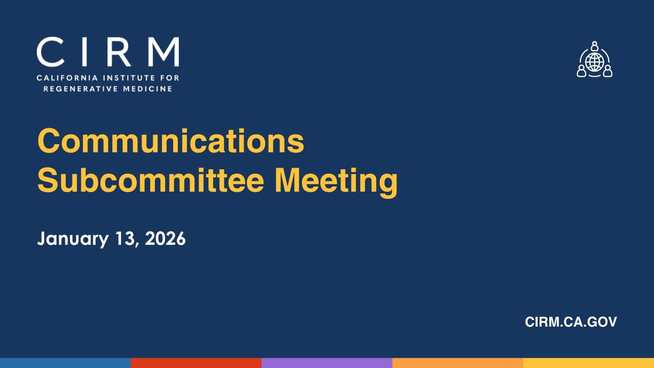 January 2026 - Communications Subcommittee Meeting