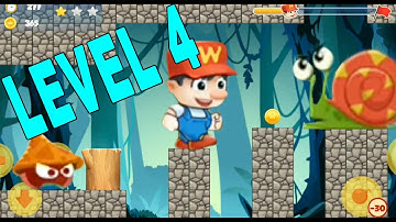 Super Bino Go Jump and Run : Game Start : Level 4 | (Android,ios free games) | Gameplay Walkthrough