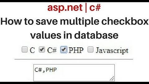 c# save selected multiple checkbox values sql server with jquery
