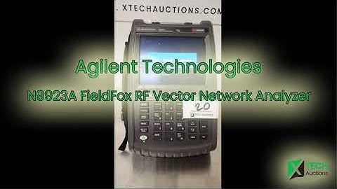 Agilent Technologies N9923A FieldFox RF Network Analyzer