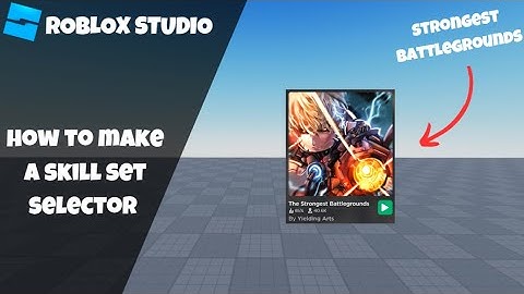 How to make the Skill Set Selector from The Strongest Battle Grounds! (Roblox Script Tutorial 2023!)