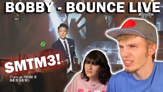 FIRST TIME REACTING TO BOBBY - BOUNCE LIVE ON SMTM3 (COUPLE REACTION | LYRIC BREAKDOWN!)