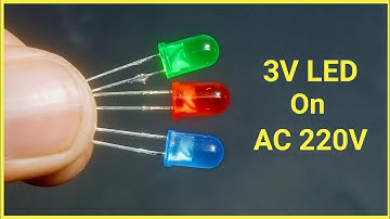 Connect 3V LED Directly With 220V AC Supply - Using Resistor