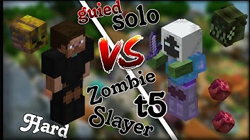 how to kill zombie Slayer t5 solo guide in fake pixel !fakepixel!#fakepixelskyblock #hypixelskyblock