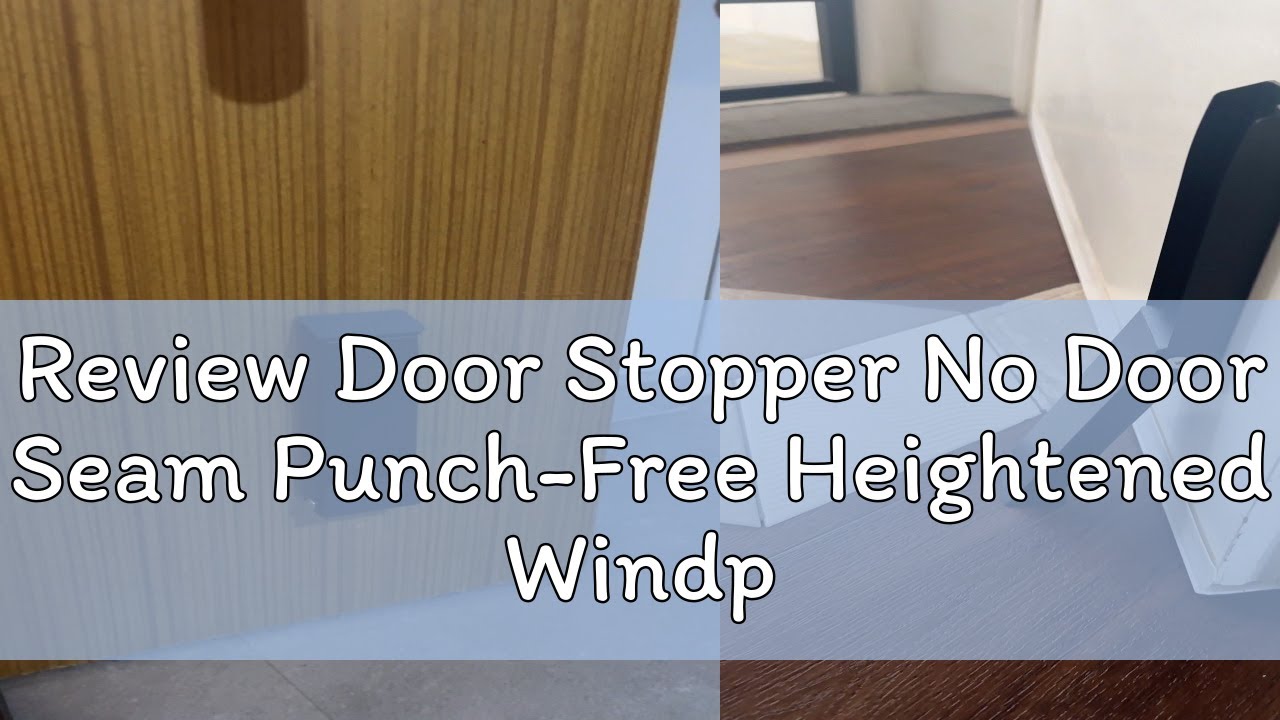 Review Door Stopper No Door Seam Punch-Free Heightened Windproof Aluminum Alloy Anti-Pinch Hand Foo