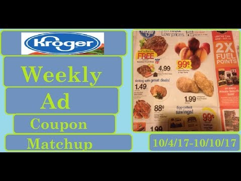Kroger Weekly Ad Coupon Matchup- 10/4/17-10/10/17- Over 200 Digital Coupon Deals!