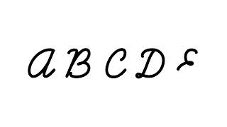 【書けるとカッコいい】英語筆記体の書き順を覚えよう！【大文字・小文字】