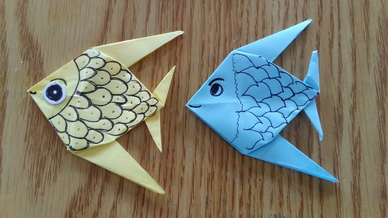 Cara Membuat Origami Ikan By Ria Nofaliana YouTube