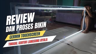 Smartmirrorles LED touchscreen kekinian menggunakan metode sanblast @alinafurniturejepara6138