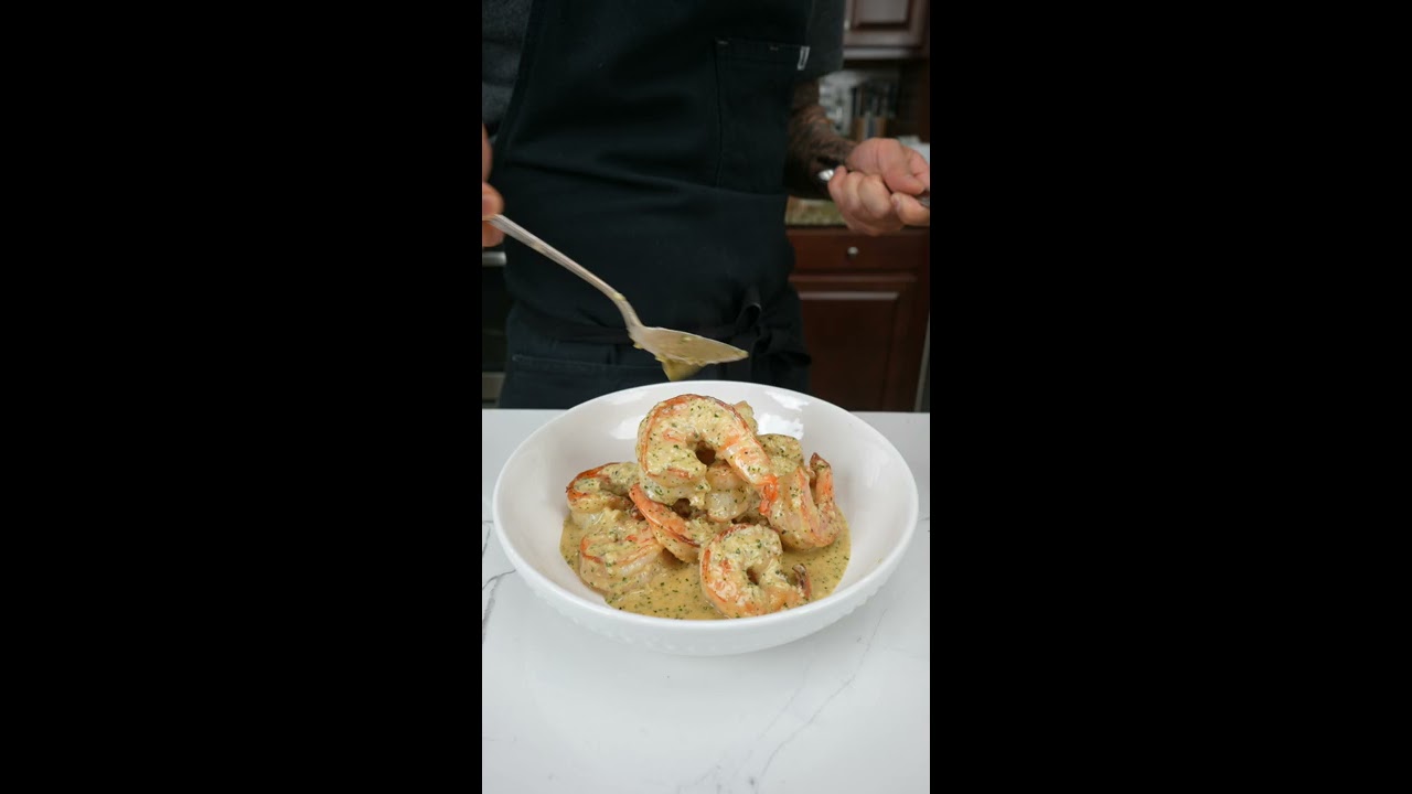 Shrimp With Creamy Garlic Sauce