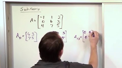 Lesson 9 - Cofactors Of A Matrix (Linear Algebra)