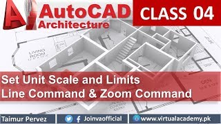 How to Set Unit, scale and Limits in AutoCAD |Zoom All and Zoom Extend Command | Line Command 04