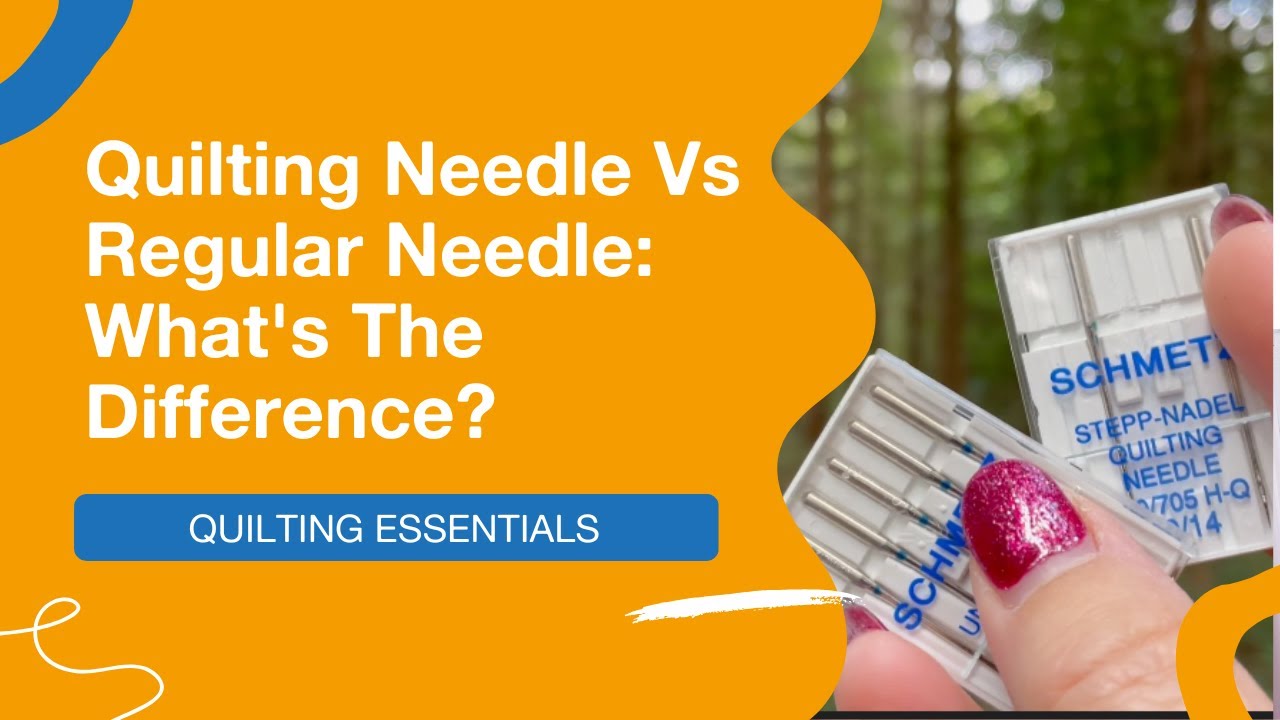 🤔 Quilting needle vs regular needle - What's The Difference? 