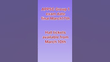 APPSC group 1 Hall tickets #2024 #appsc #ytshorts #group1 #viral #groups #apnews #shorts #short