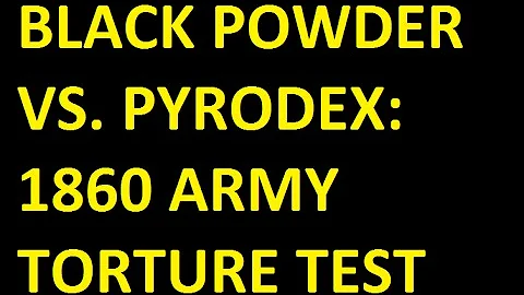 Pietta Colt 1860 Army Torture Test: Black Powder v...