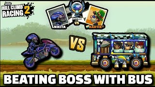 Hill Climb Racing 2 - BEATING BOSS WITH BUS?? 🤯 Gameplay screenshot 5
